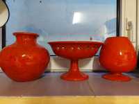 Czerwona kolekcja ceramiki
