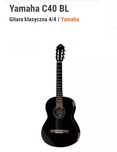 Gitara klasyczna Yamaha C40 BL czarna