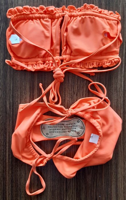 Bikini de senhora, tamanho L, côr de laranja - Novo e embalado