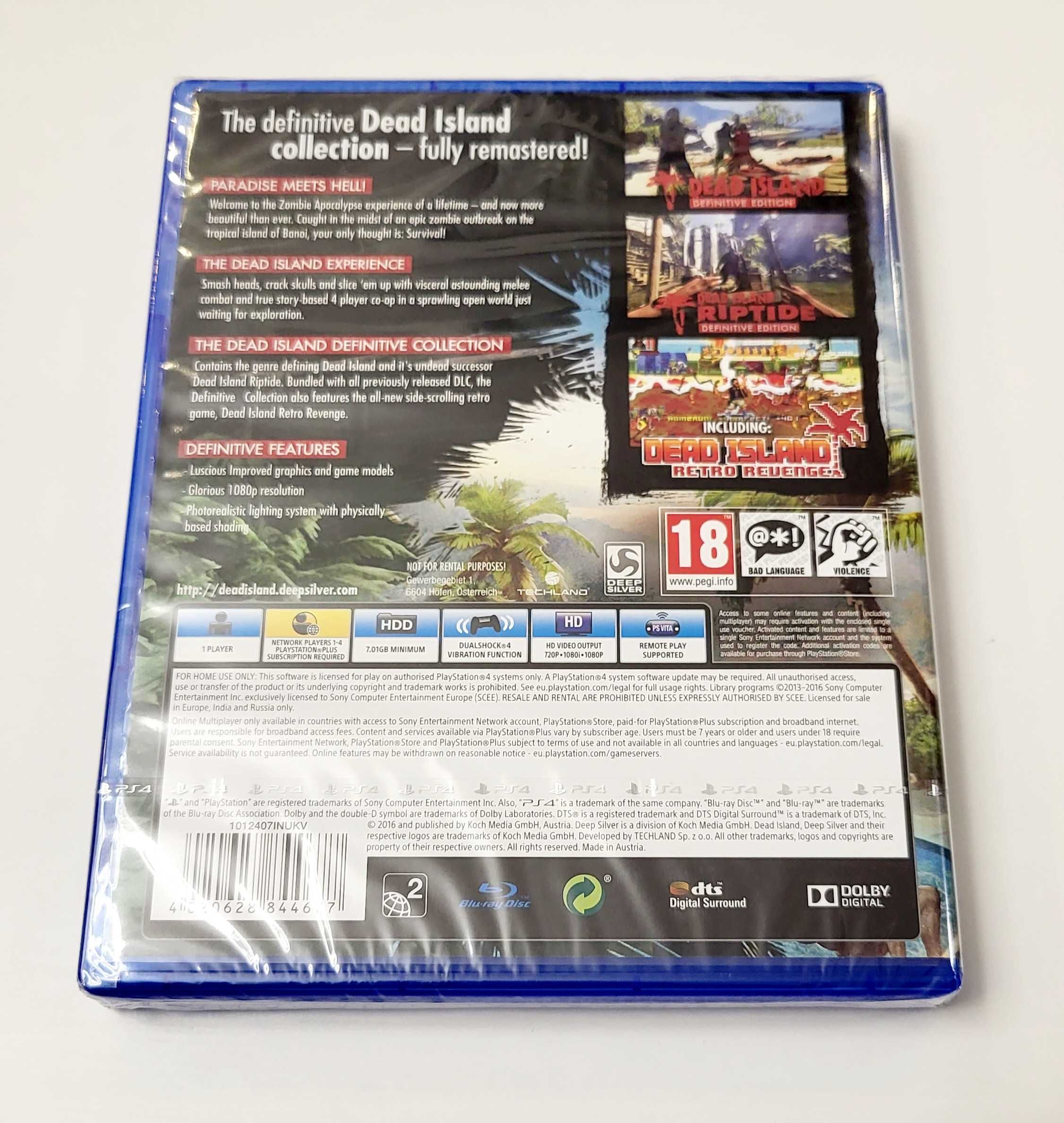 Gra Dead Island Definitive Edition PL PS4 PS5 Nowa Folia