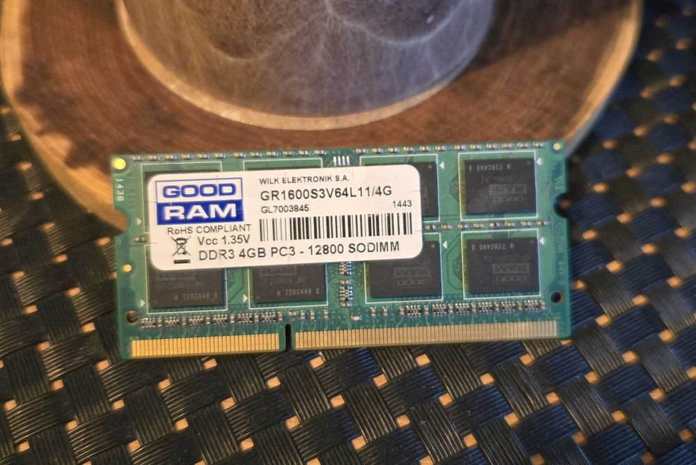 Pamięć RAM do laptopa DDR3 4GB PC3 - 12800 SODIMM GoodRam