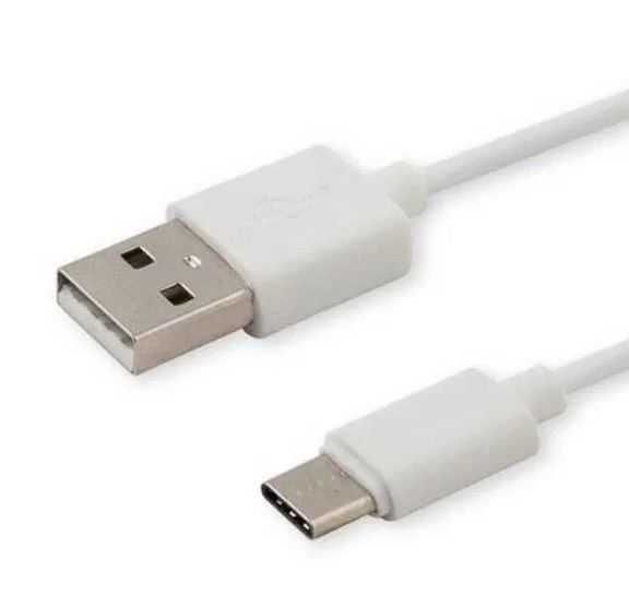 10 x Kabel przewód do ładowania USB-USB C biały 0,8-1,5m