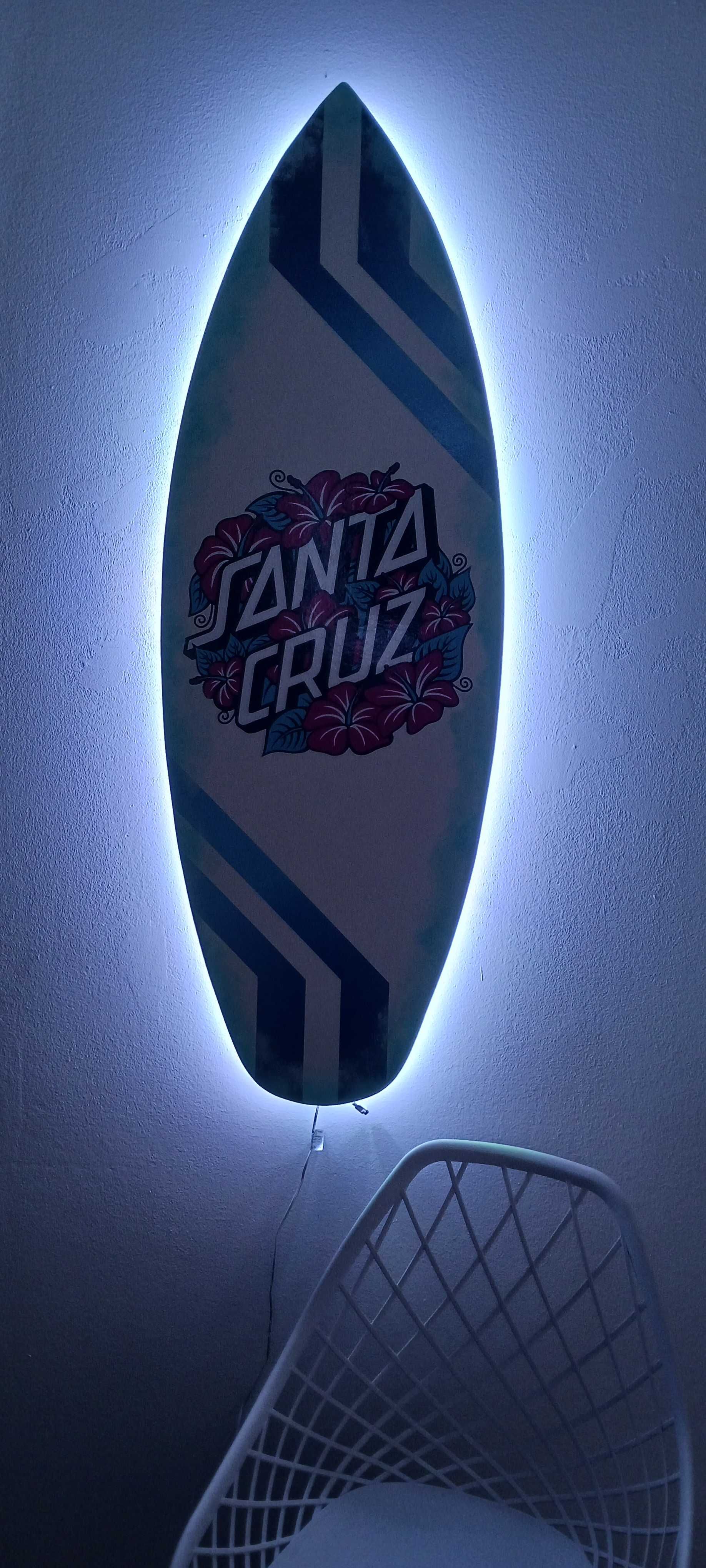 Quadro com luzes led Surf