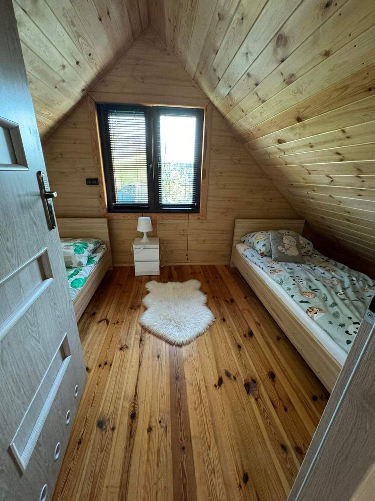 Domek letniskowy z jacuzzi (termobania), sauna, staw, 7-osobowy