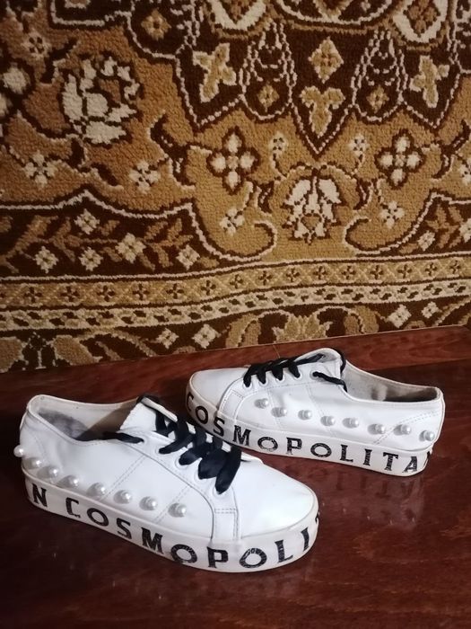 Туфли женские, кожзам. (мокасины). Соsmopolitan)