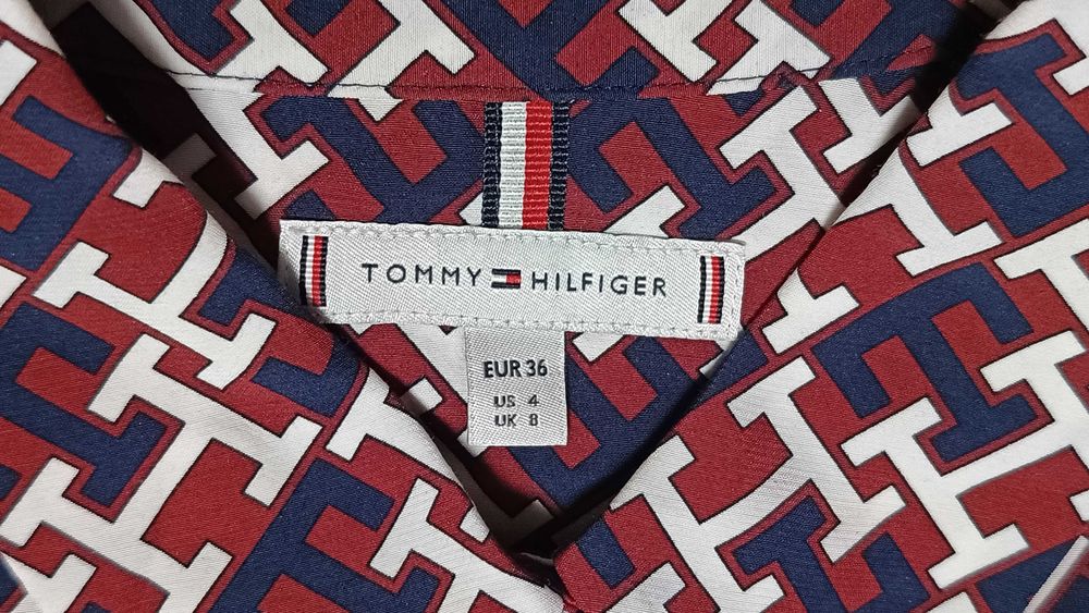 Damska koszula z monogramem TOMMY HILFIGER r.S stan idealny