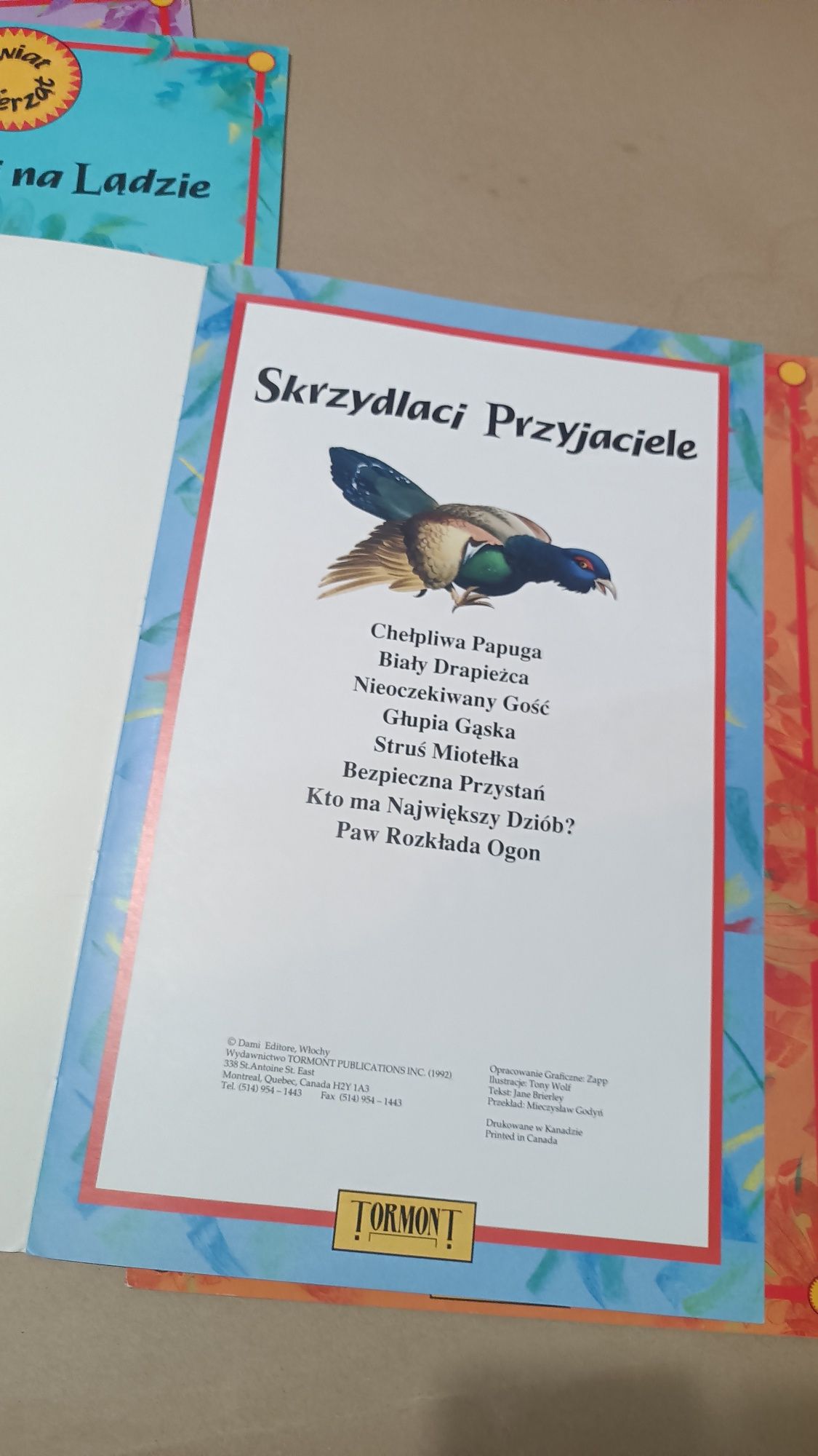 5 x Tony Wolf Skrzydlaci Przyjaciele Wielgachny format