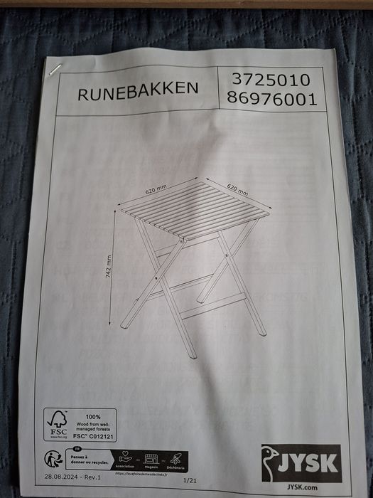 Stolik balkonowy,ogrodowy składany.