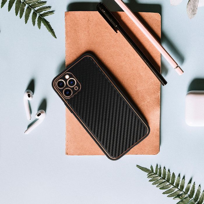 Tel Protect Leather Carbon Case Do Iphone 11 Pro Czarny