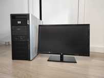 Stacja robocza HP Z800 Workstation z monitorem V7
