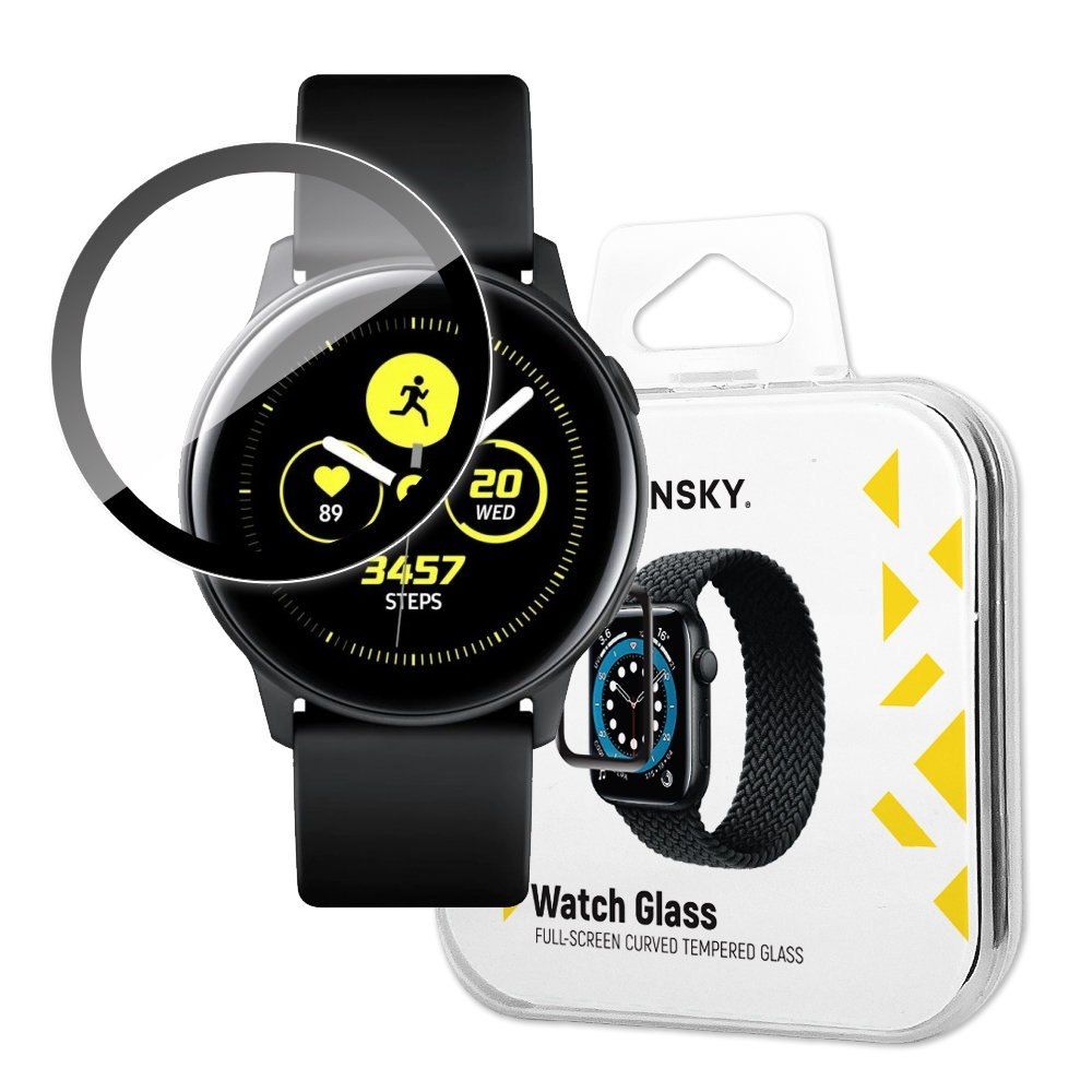 Szkło Hybrydowe do Samsung Galaxy Watch Active czarny