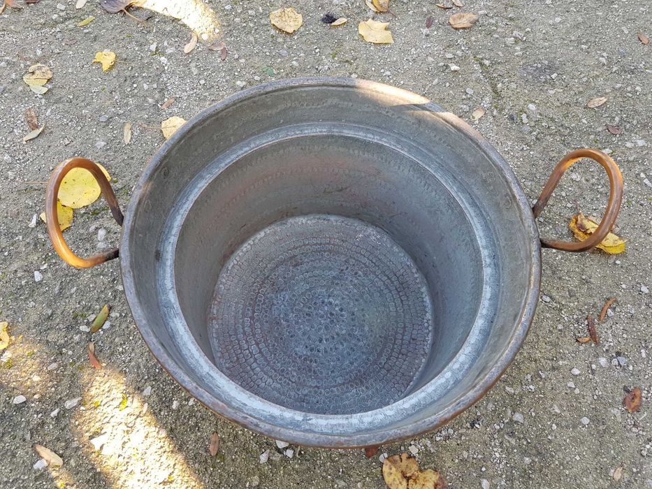 Kocioł miedziany gruba miedź 41cm/28cm