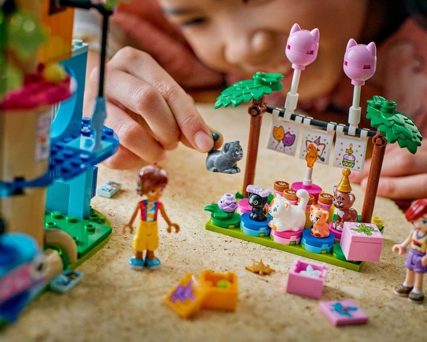LEGO Friends WYJĄTKOWY Zestaw Kocie Przyjęcie Urodzinowe Z Figurkami