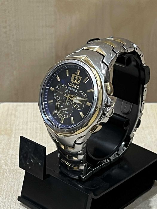 Zegarek Seiko Coutura v194-0ab0 solarny, wodoszcz 100m/Komis Krzysiek