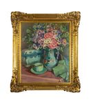 Pintura flores peônia Augustin Ferrando | século XX