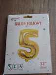 Balon foliowy cyfra 5