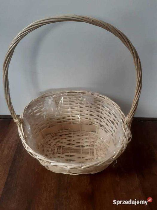 Kosz wiklinowy z rączką Kosz prezentowy Koszt ekspozycyjny