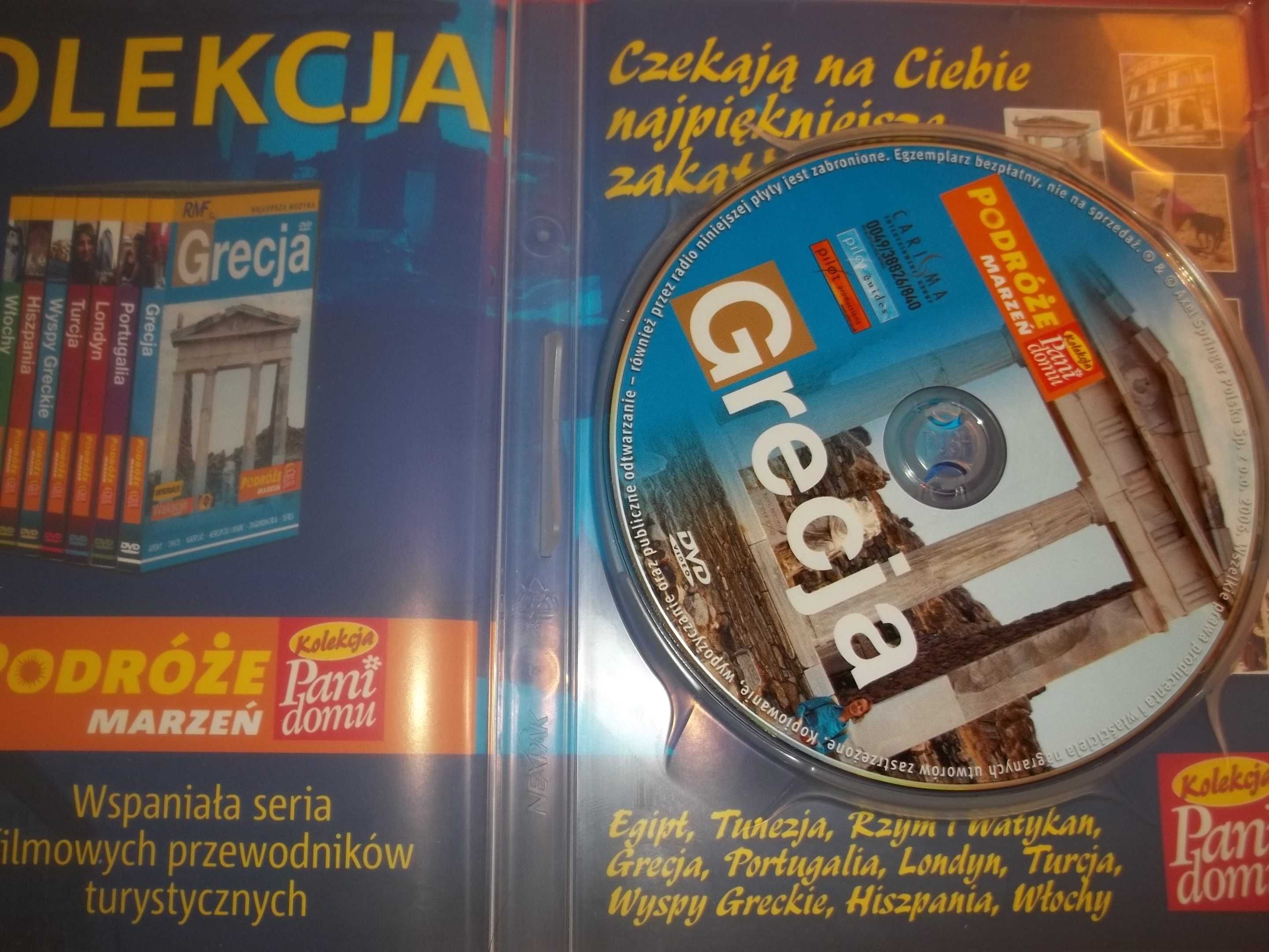 Grecja Seria Podróże Marzeń płyta DVD.
