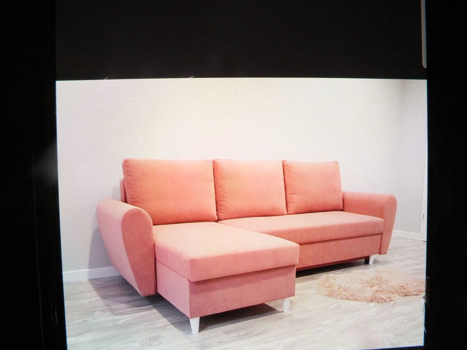 Narożnik z funkcją spania roczny mało używany