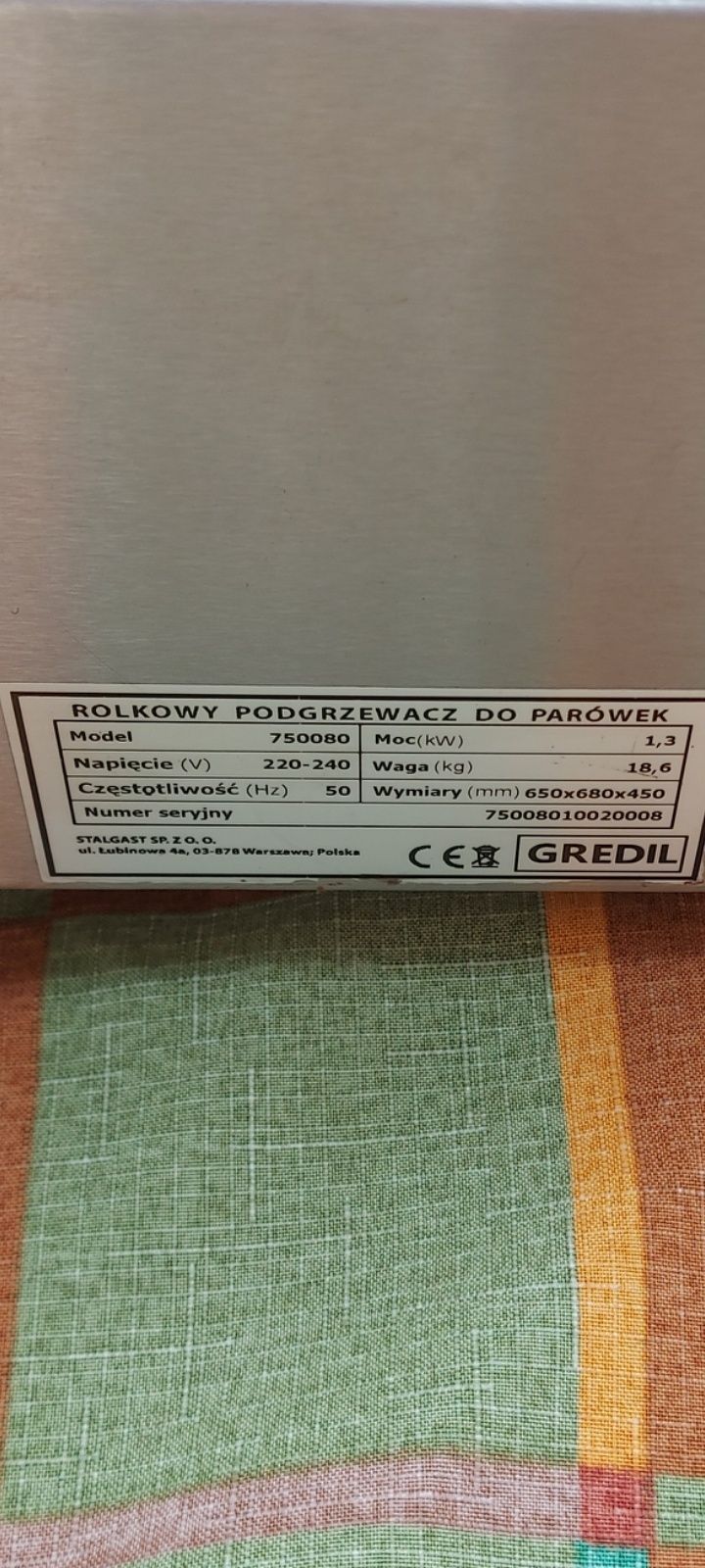 Podgrzewacz do parówek roller Gredil