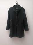 Casaco Preto Comprido no estilo tweed da Bigzone