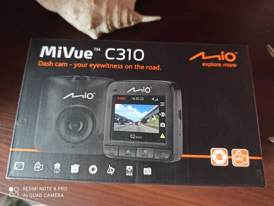Wideorejestrator MIO Mivue C310 + KARTA SD