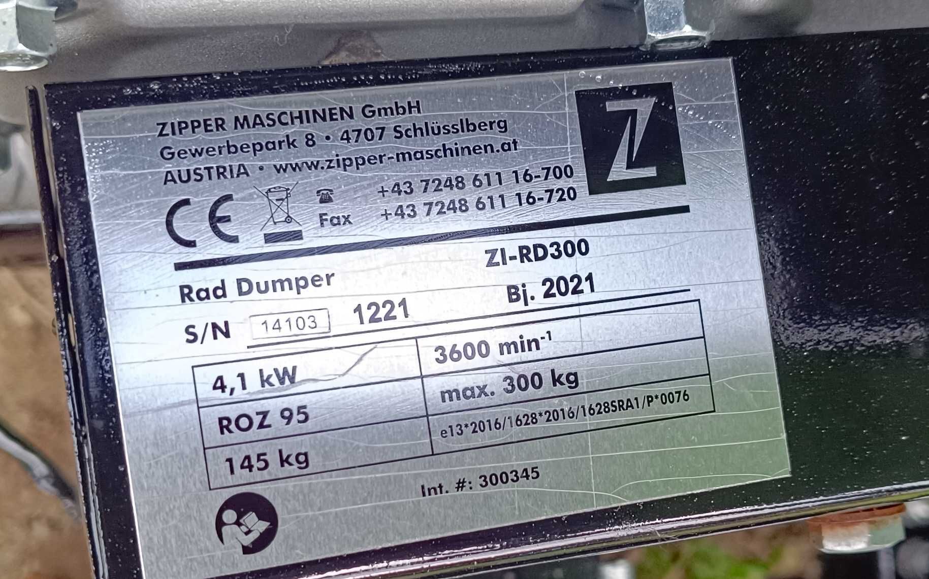 Wozidło Taczka Spalinowa 4x4 300KG ZIPPER AUSTRIA Honda 5.5KM 2022R