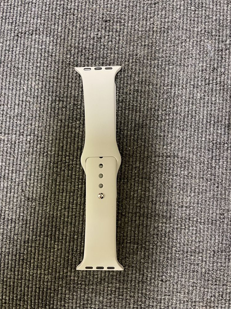 Silikonowy szary pasek do apple watch 38/40/41mm