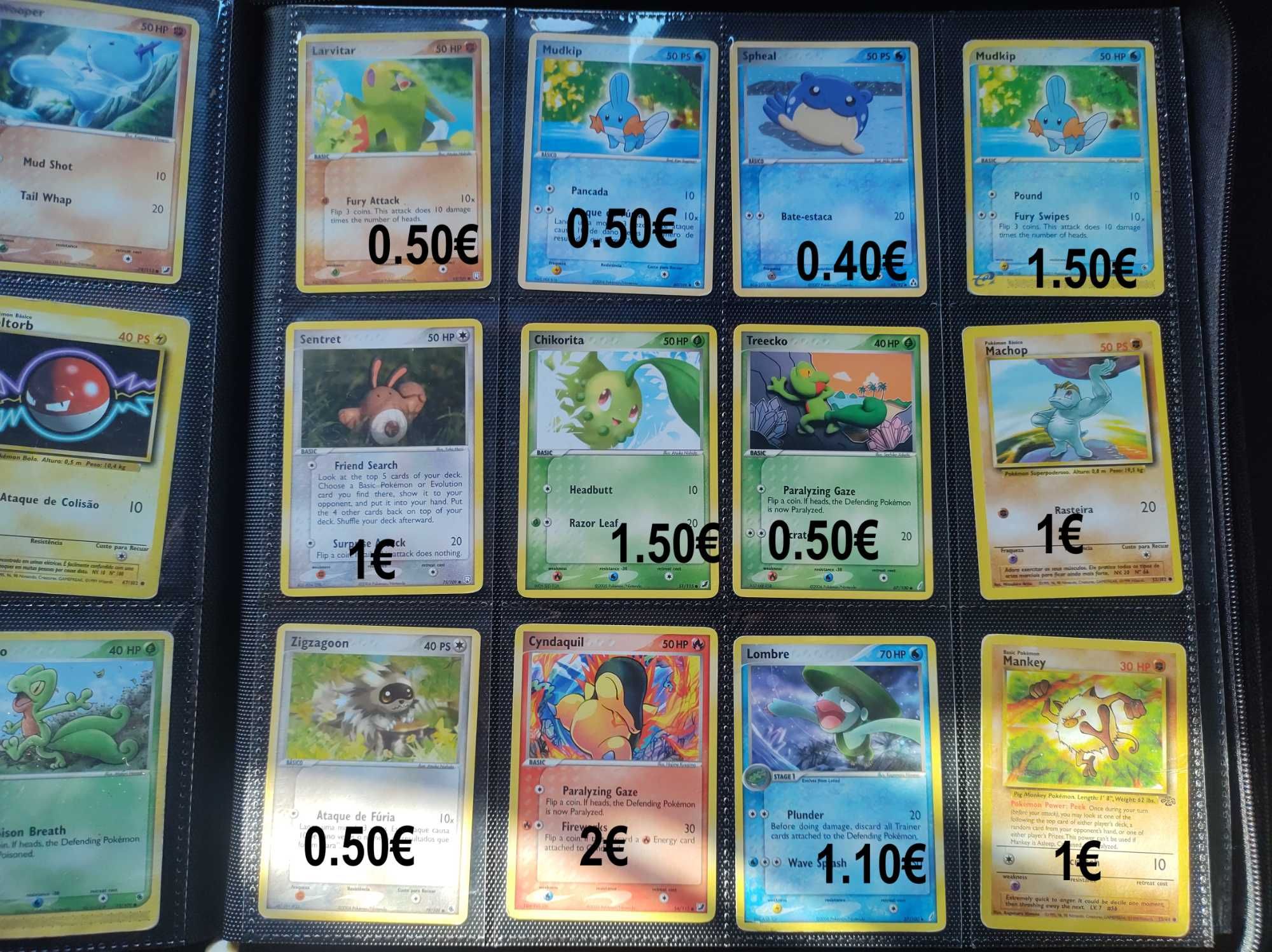 Cartas Pokemon Antigas