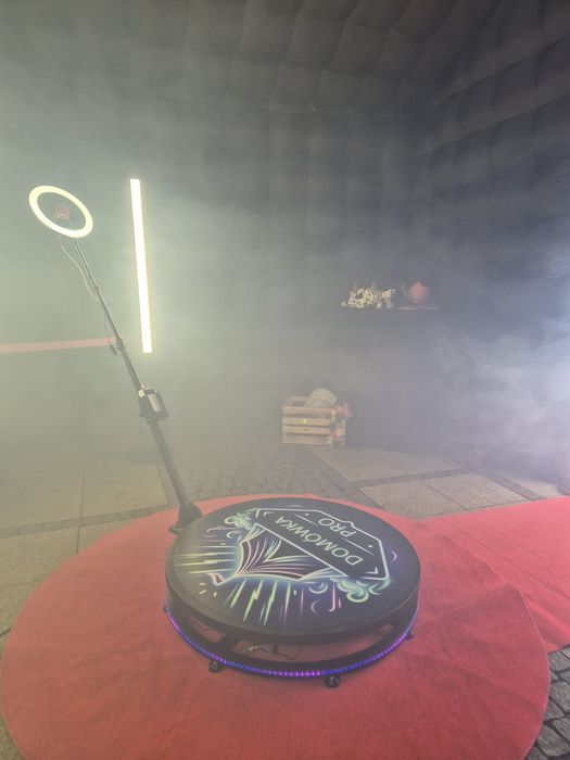 Fotobudka 360 wideobudka wesele impreza namiot cateringowy imprezowy