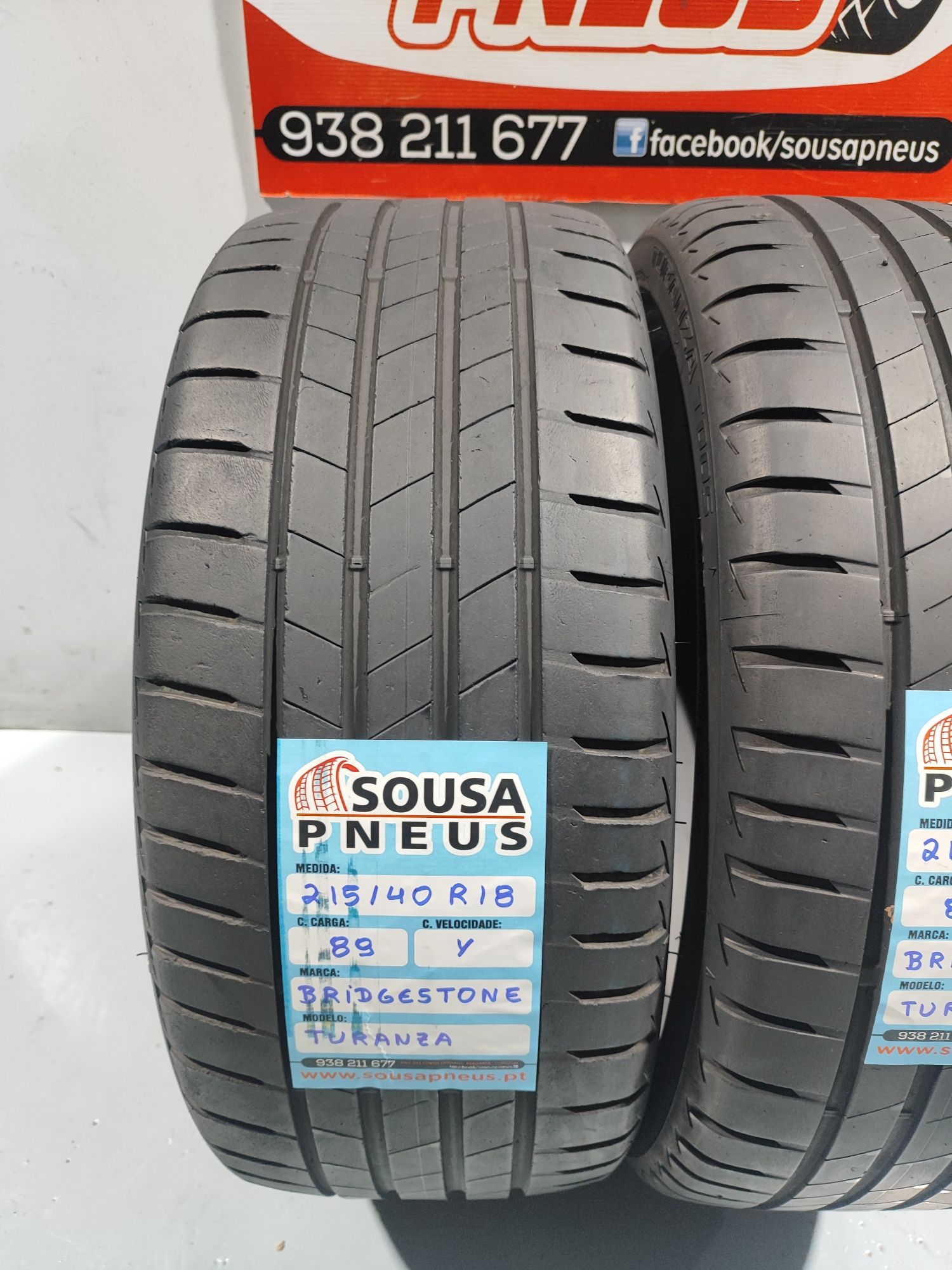 2 pneus semi novos 215-40R18 Bridgestone - Oferta dos Portes