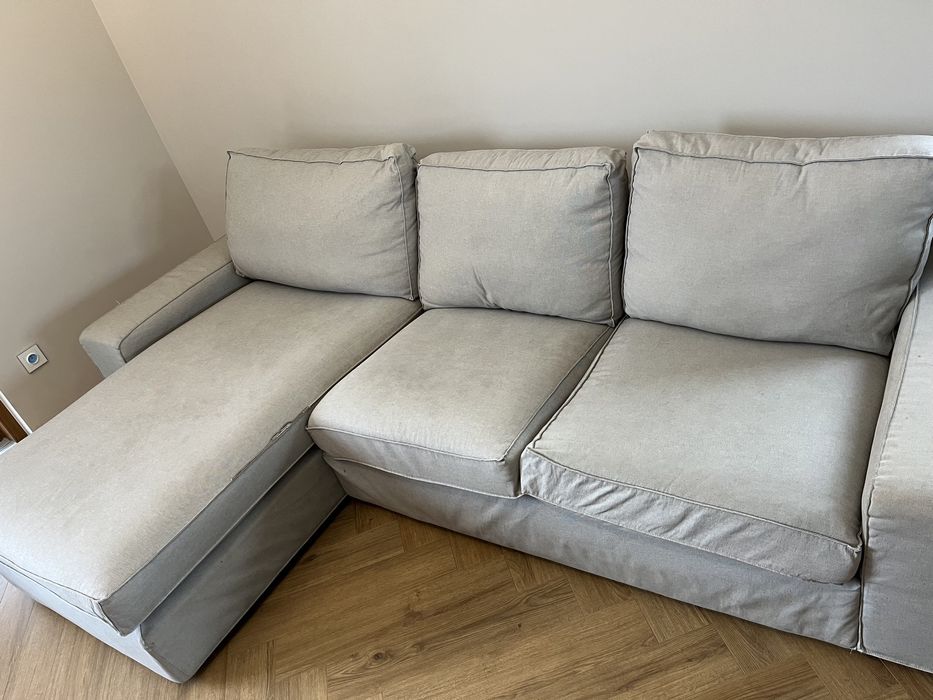 Sofa Naroznik Ikea Kivik szary szezlong