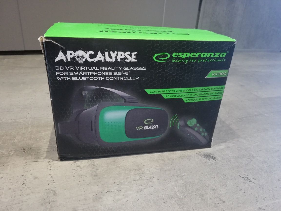 Okulary VR z pilotem Bluetooth gogle VR 3D Esperanza Apoalypse