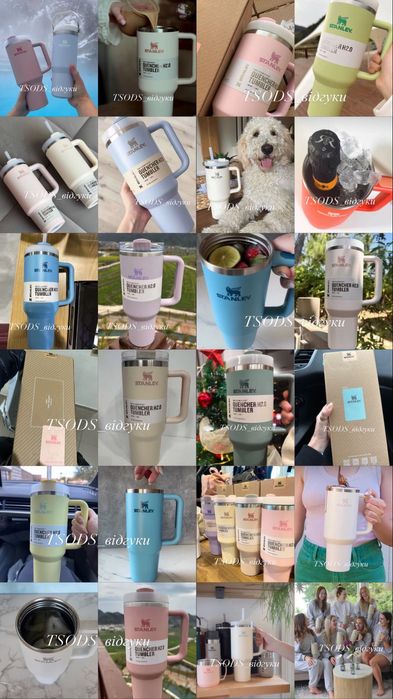 Stanley Quencher 40Oz термокружка с ручкой с трубочкой Стэнли Оригинал