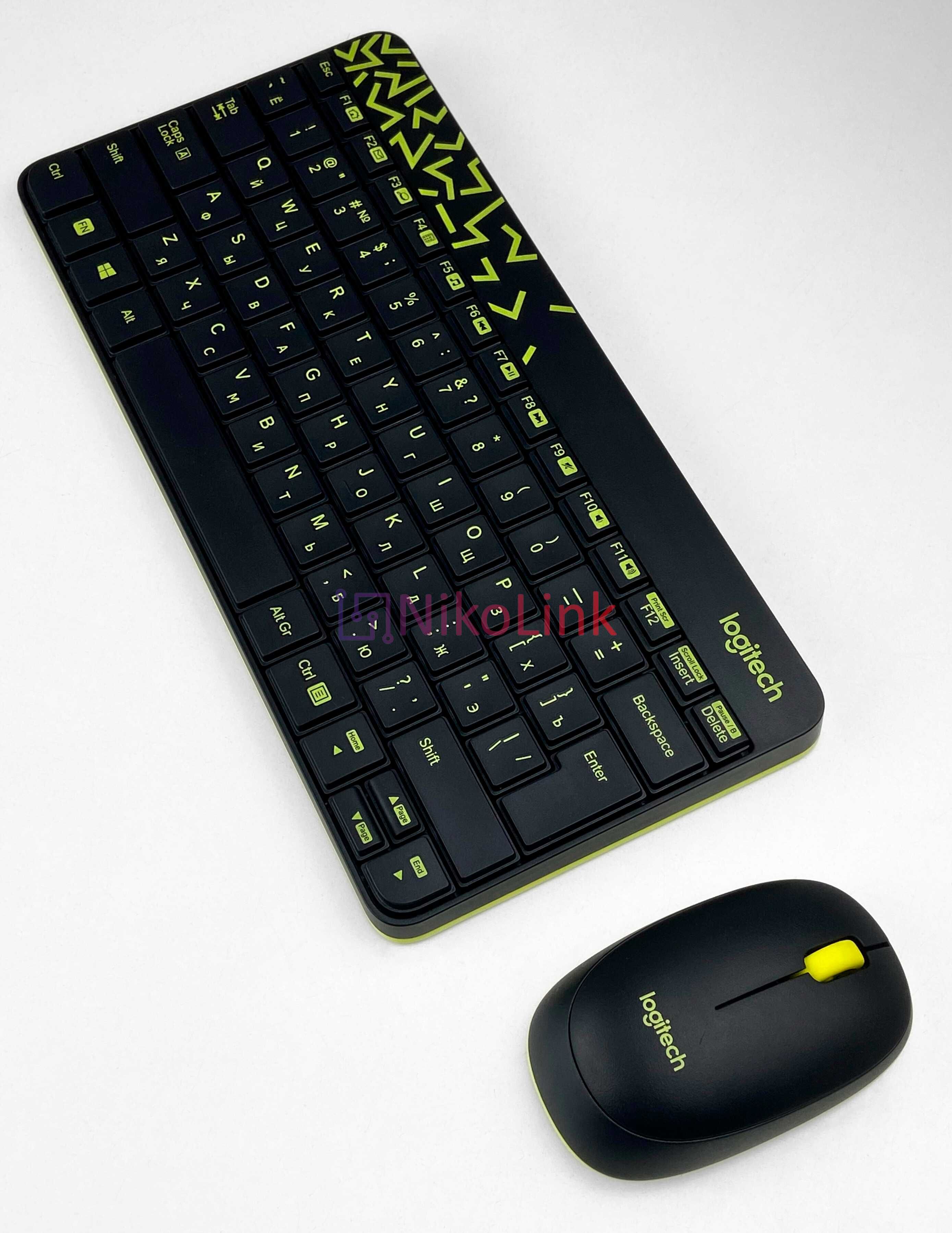 Компактний Бездротовий комплект Logitech MK240 - Клавіатура та Миша