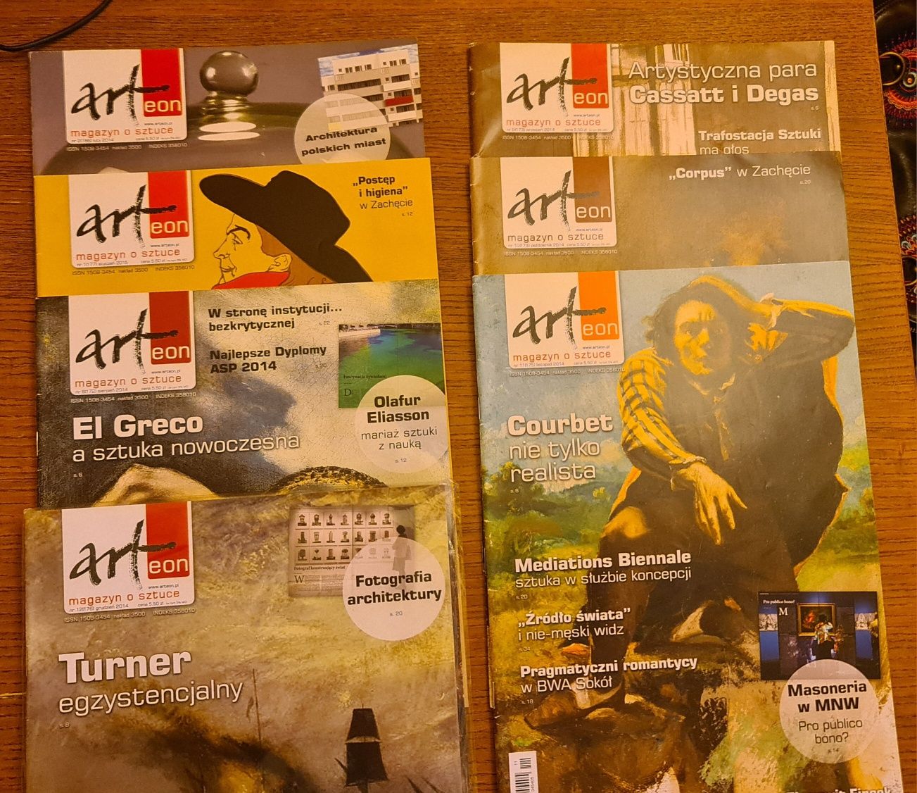 Art eon magazyn o sztuce 7 wydań z 2014 roku