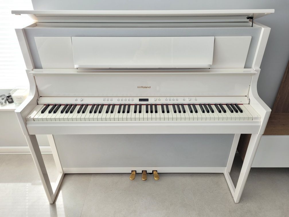 Roland LX 708 PW Polished White - białe pianino elektroniczne, cyfrowe