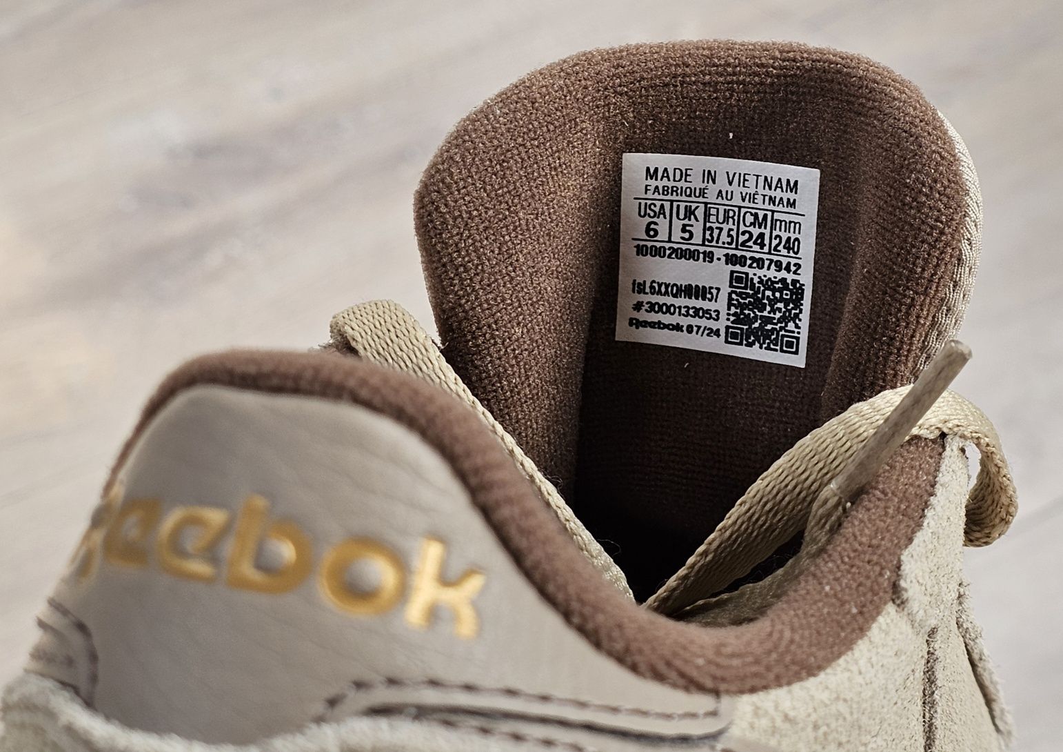 Buty Reebok Classic Leather Suede, rozmiar 37,5