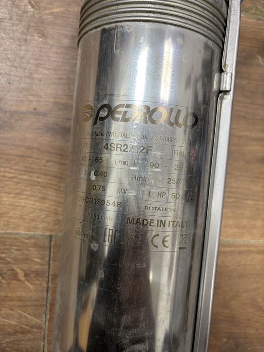 Насос для скважины Pedrollo 4 SR2/12F  ( италия )