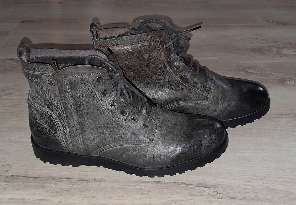 Oryginalne Męskie Skórzane Buty Botki Trzewiki GEOX r. 42