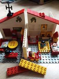 Zestaw LEGO DUPLO Dom + 2x podkładka podstawka kwadrat oryginał