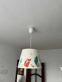 Lampa wisząca Ikea zwierzęta do pokoju dziecięcego