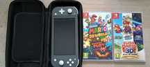 Nintendo switch lite szare z 2 grami