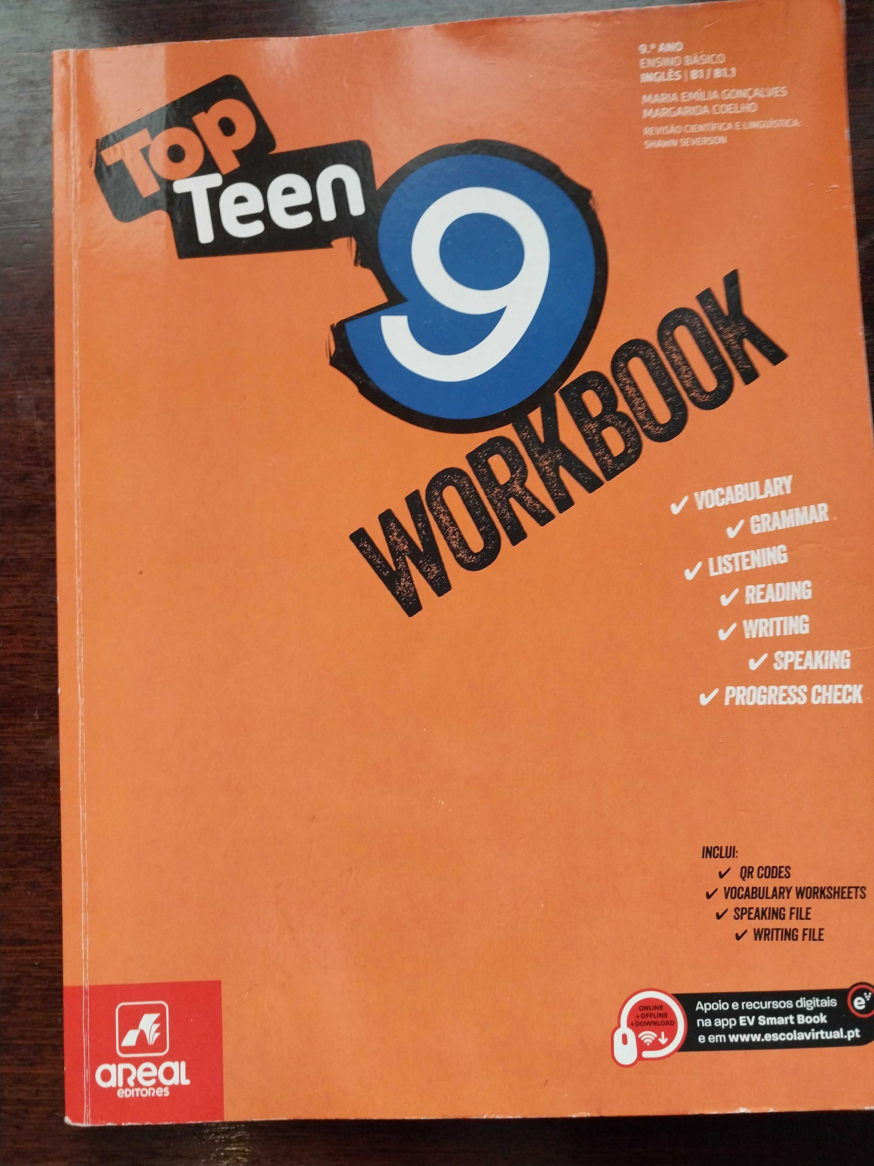 Manual e Caderno de Atividades Ingles Top Teen 9