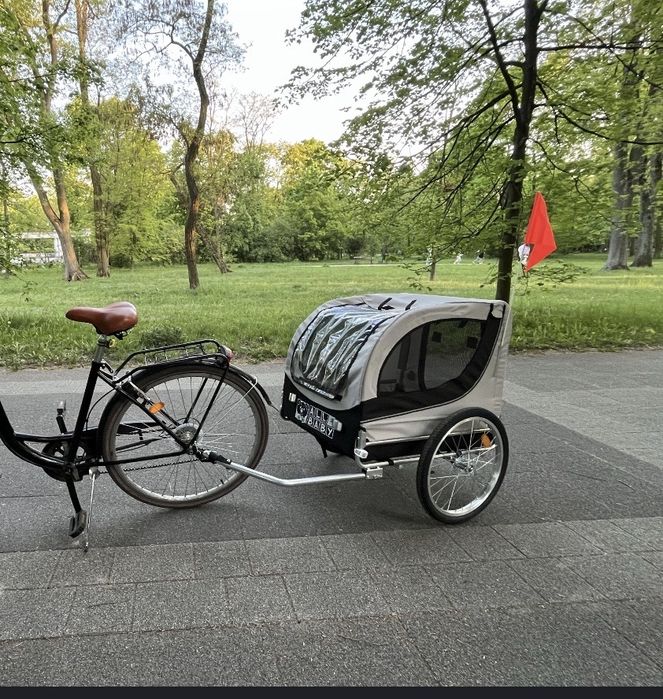 Przyczepka rowerowa dla psa