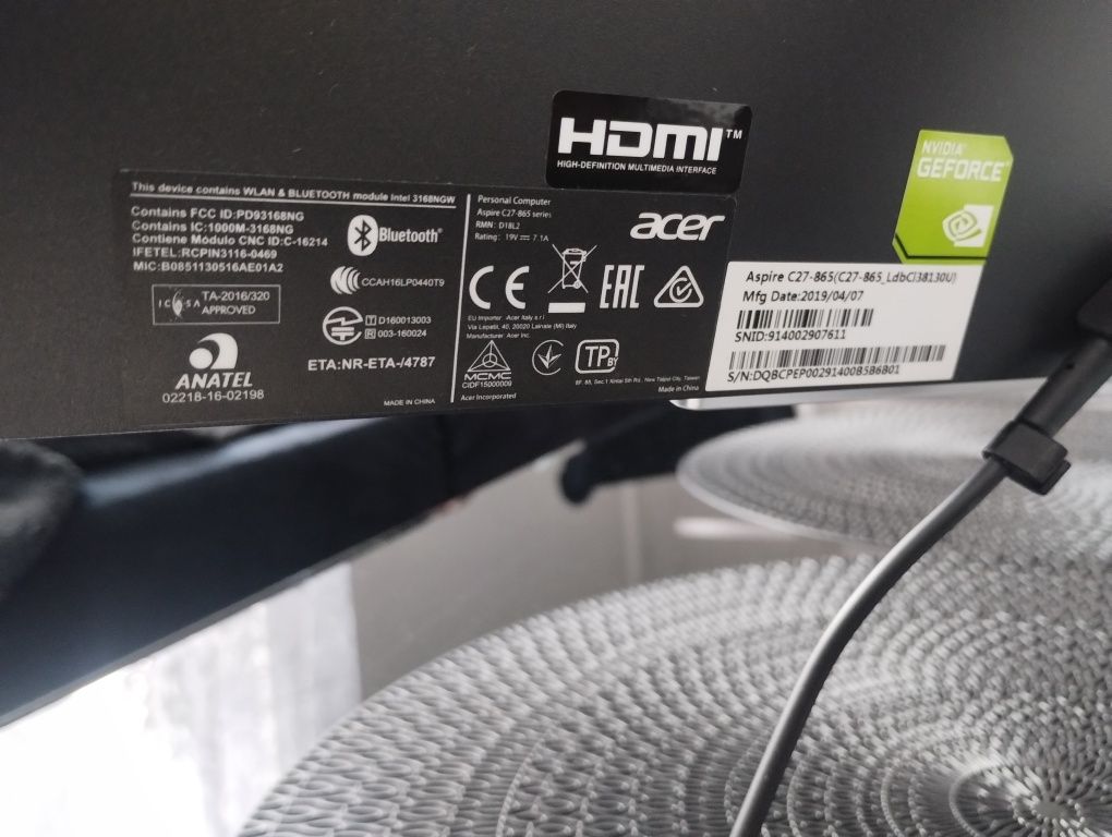Komputer ACER Aspire C27-865 windows 10 home polecam