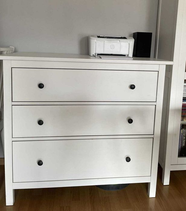 Komoda Hemnes - Ikea - 3 szuflady - biała