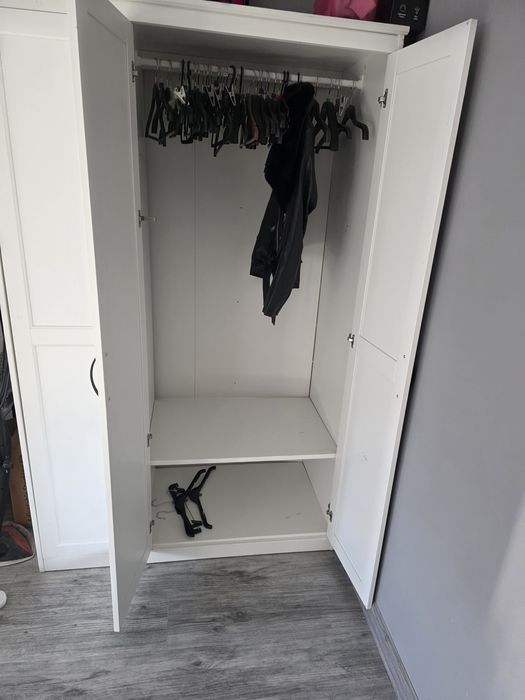 Szafa z lustrem biała