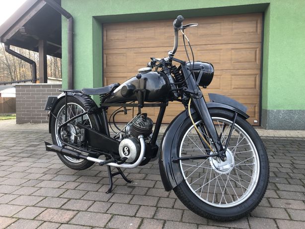Motocykl Herkules S125 rok 1938 zarejestrowany sokol shl