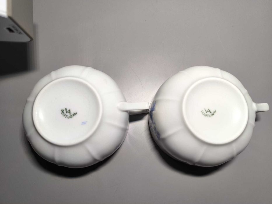 Almoçadeiras Vista Alegre — Decoração Floral Azul (Conjunto de 2)